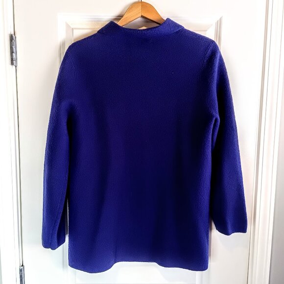 Vintage Field Manor Royal Blue Wool Cardigan Sweater - Picture 2 of 5